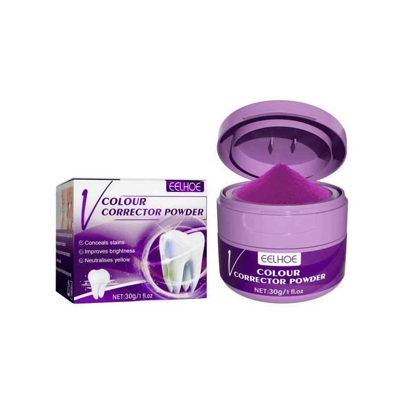 EELHOE V34 Whitening Tooth Powder 30g Cleans Teeth and Freshens Breath Tooth Cleaning Powder