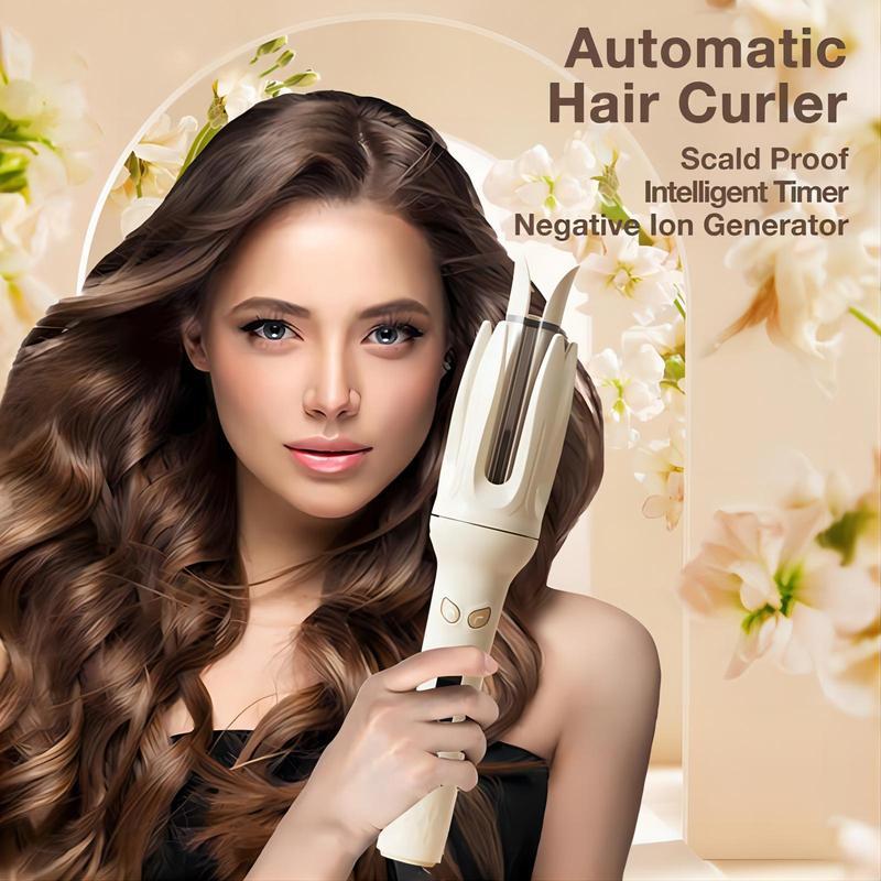 Automatic Hair Curling Iron, 28mm Hair Curler, Negative lon Automatic Hair Hair Curl Wand, 4 Modes Temperatures Curling Iron for Women, Hair Styling Tools forHome, Back To School, Hair Curler 01