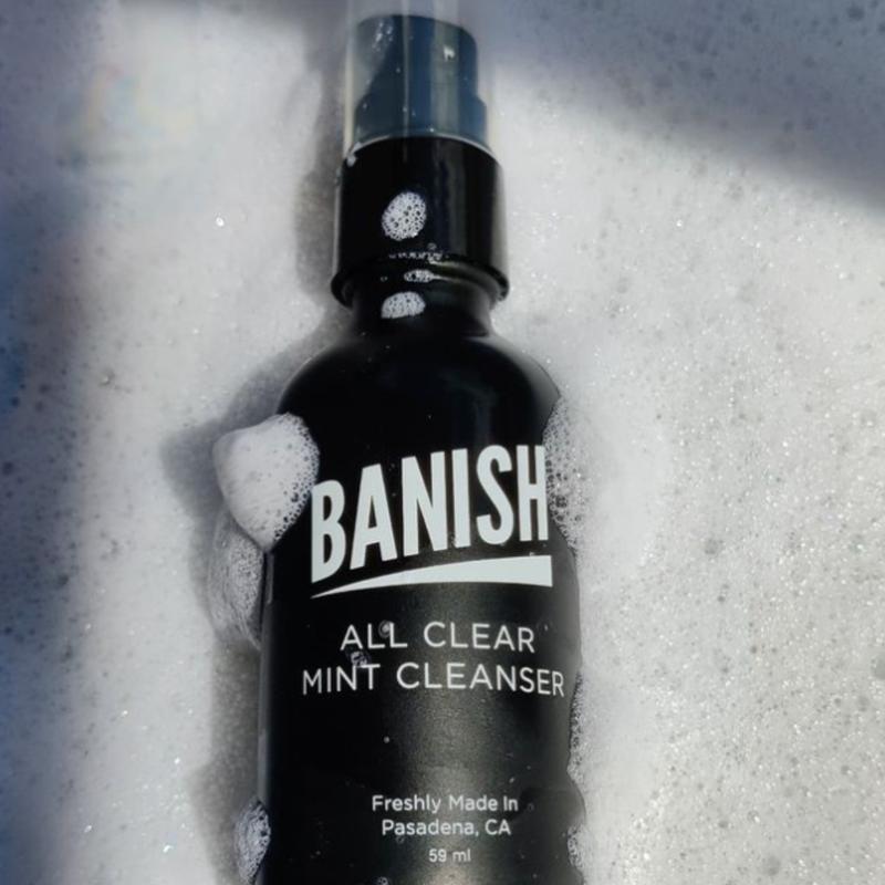 Banish All Clear Mint Cleanser for Acne & All Skin Types - Brightening Facewash