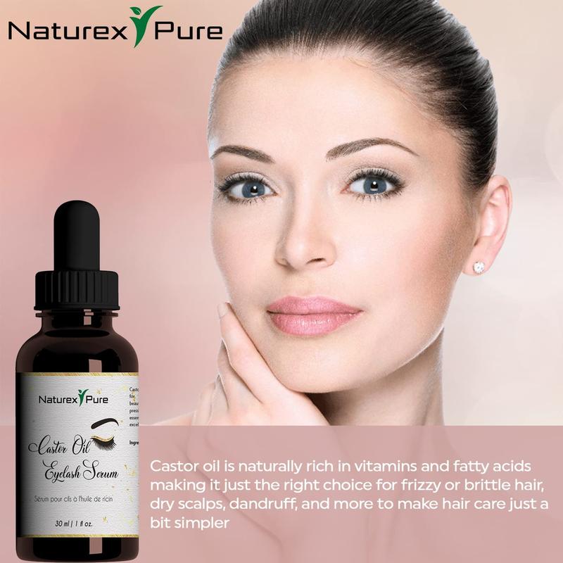 Castor Oil for Eyelashes and Eyebrows - All Natural Nourishing Serum, 30ml Cosmetic