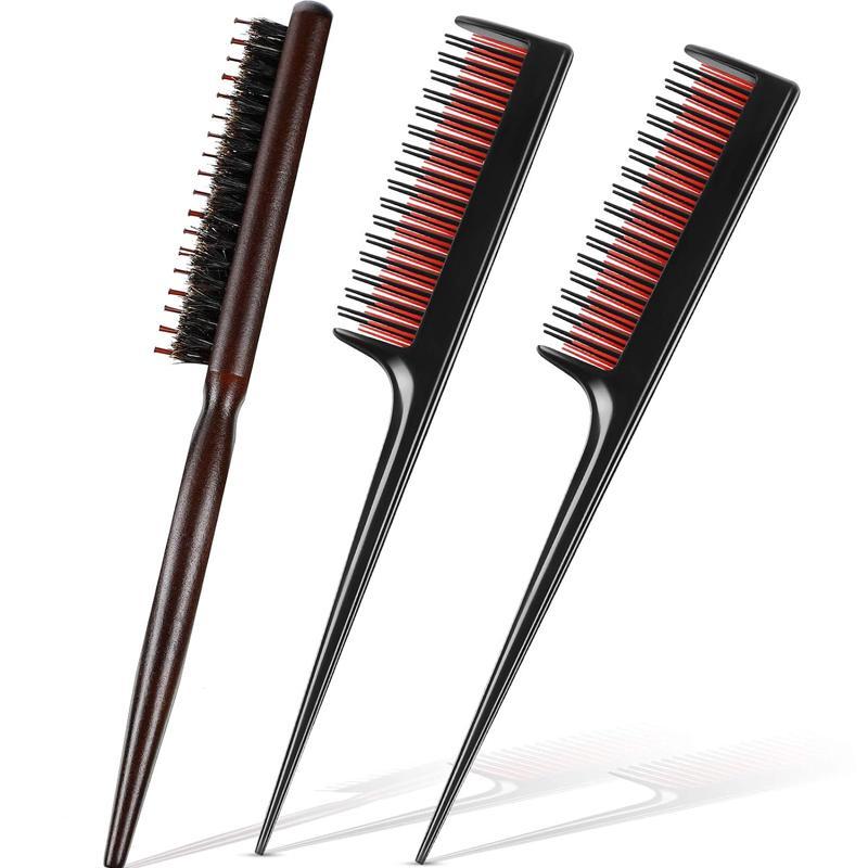 Hair Styling Comb Set, 3 Counts set Hair Detangling Brush, Scalp Massage Comb, Curly Hair Detangling Tool, Hair Styling Tool for Men & Women