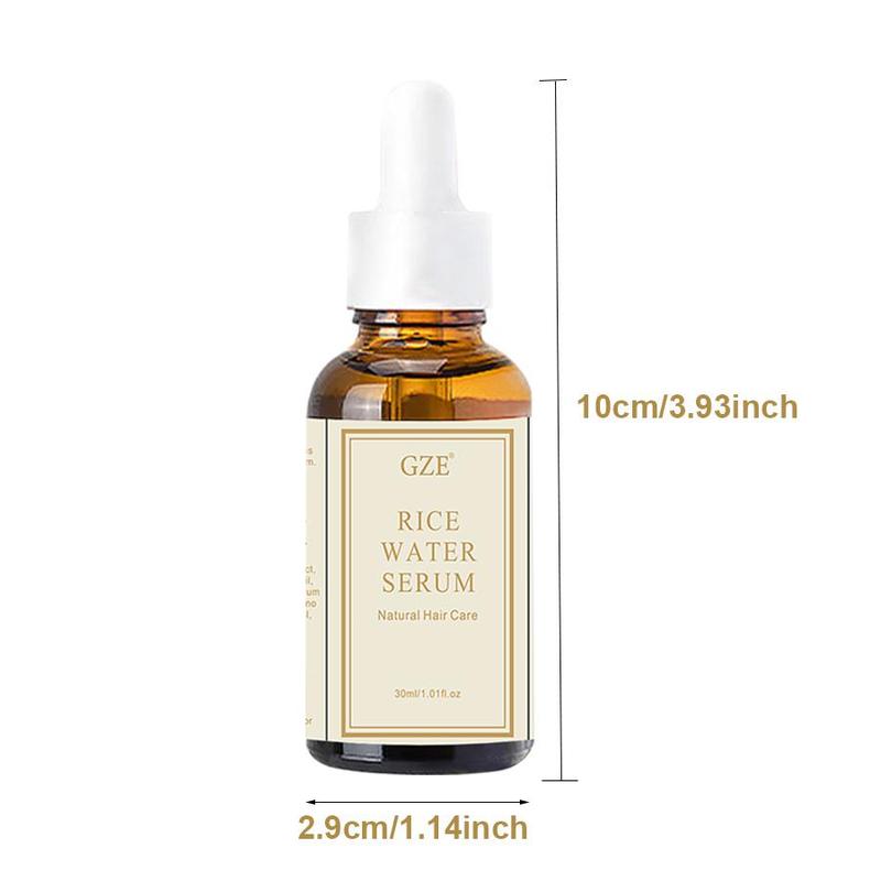 Rice Water Hair Essence, Hair Strengthening Essence, Hydrating and Nourishing Scalp, Head Comfort Haircare Beard Care Rice Water Essential Hair Serum