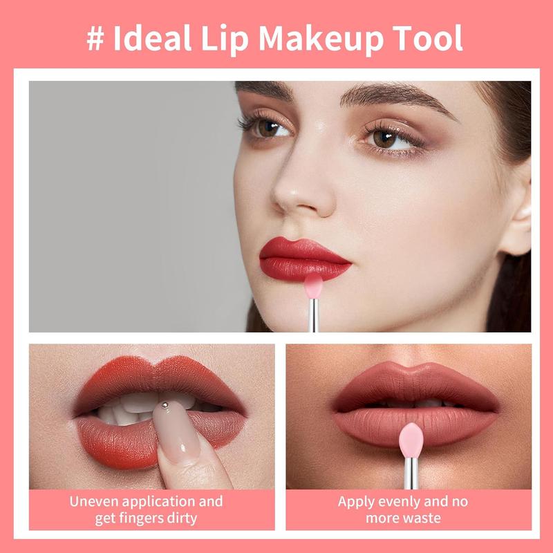 6 count  Lip Brush -  Lip Brushes Reusable Lip Mask Applicators Lip Gloss Brush Lipstick Brush Makeup Applicator Beauty Tool Kits for Lipsticks,Lip Gloss,Lip Balm