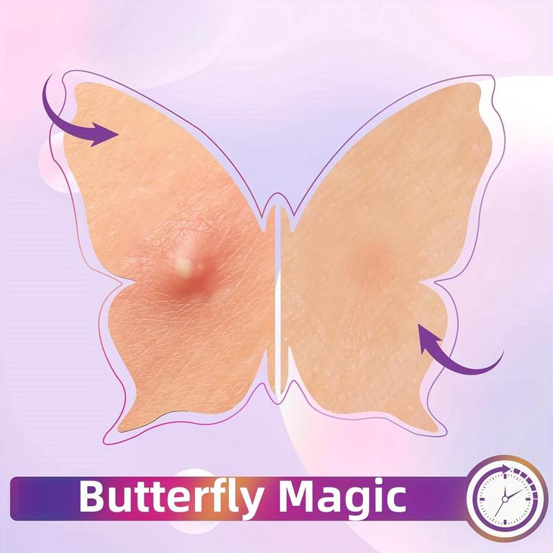 Butterflies And Hearts Shaped Cover Patches, 120pcs Hydrocolloid Cleaning Patches For Acne-prone Skin