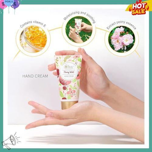 Gift Set - Lotion Sets for Women Gift, Peony Wish Body Cream Gifts Set, Include Hand Cream, Foot Cream, Soap, Scented Candle, Body Care for All Skin Types Skin Care Gift Set for Women