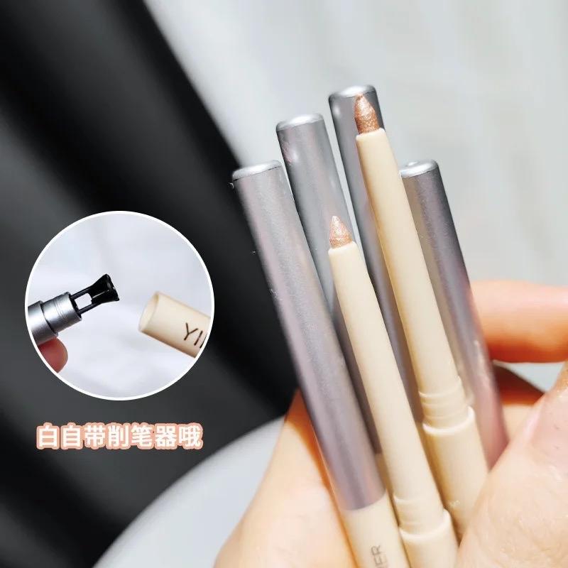 Glitter Eyeshadow Pen Pearlescent Matte Diamond Eyeliner Pen Waterproof Highlight Brighten Silkworm Makeup Pencil Shiny Eyelids Lipliner Silky Smooth Cosmetic Shimmer