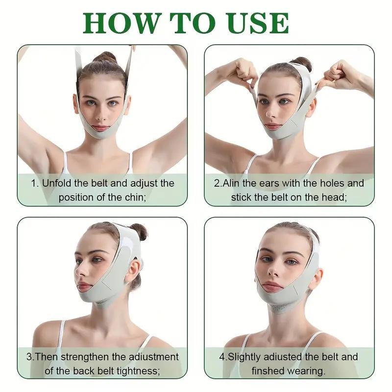 Face Shaping Bandage, 1 Count V Line Face Shaper, Skin Care Beauty Tool, Face Lifting Sleeping Mask, Skin Care Products