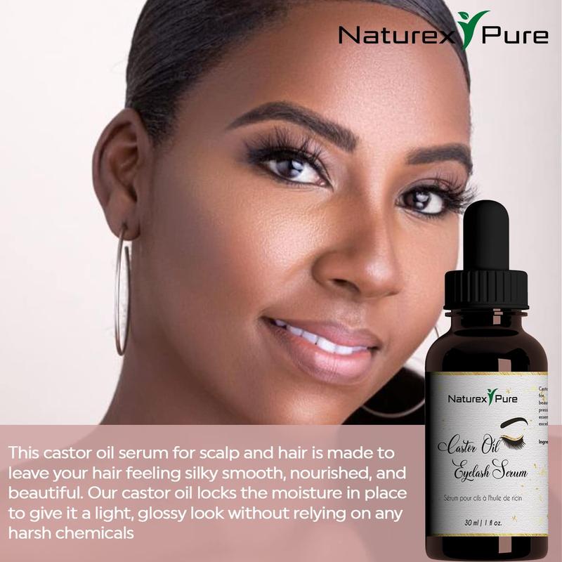 Castor Oil for Eyelashes and Eyebrows - All Natural Nourishing Serum, 30ml Cosmetic