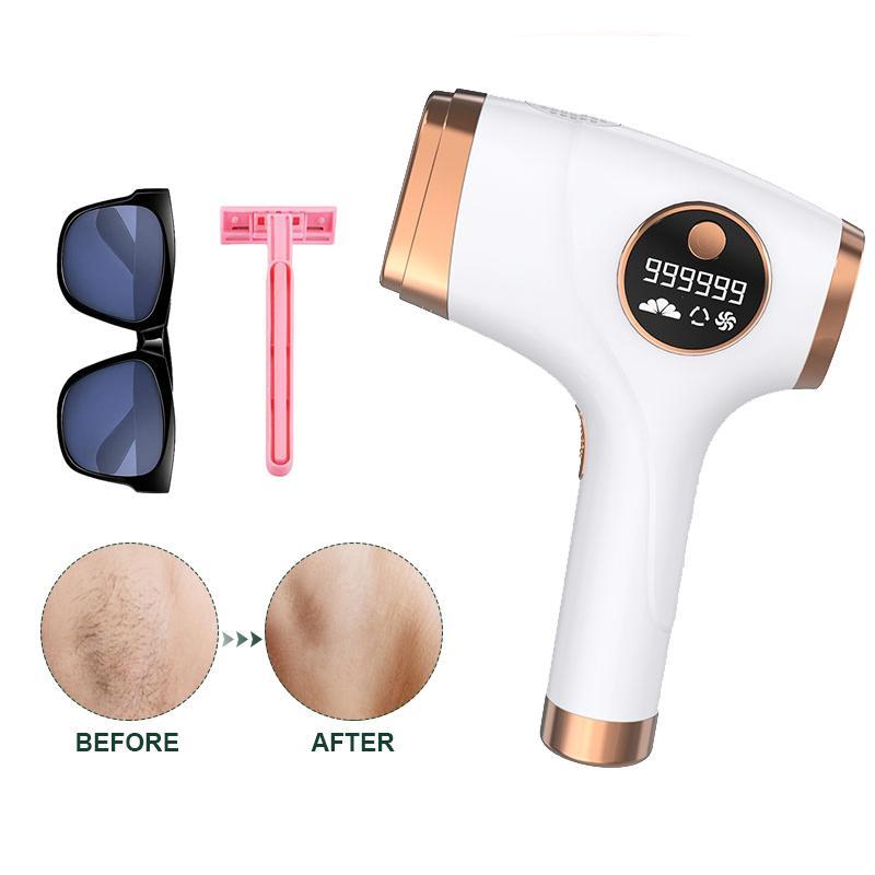 Laser Hair Removal Device for Women and Men, 3-in-1 Upgraded 999,900+ Flashes Painless at-Home IPL Hair Removal Device, Permanent Laser Hair Removal with 2 Mode 9 Energy Levels