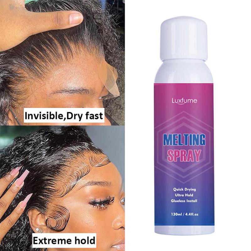 Lace Melting Spray, 1 Box Quick Drying Lace Bond Melting Spray, Wig Glue Spray, Professional Hair Styling Product for Women & Girls