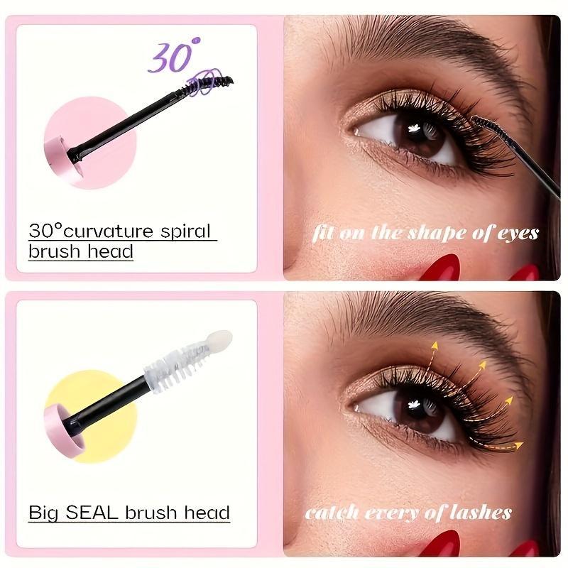 2 in 1 Waterproof Bond and Seal Eyeash Glue, 2 Counts Long Lasting Eyelashes Glue for Eyelashes Extensiones, Eye Makeup Tool for Women