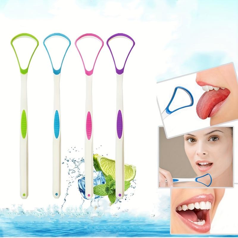 4pcs Unscented Tongue Scrapers for Fresh Breath - Effectively Remove Tongue Coating, Promote Oral Care, and Boost Confidence - Gentle Tongue Cleaning Tools for Adults