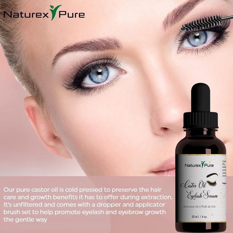 Castor Oil for Eyelashes and Eyebrows - All Natural Nourishing Serum, 30ml Cosmetic