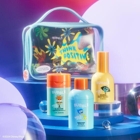 Inside Out 2: Think Positive 3-Step Glow Boost Routine, Bubble, For Everyone