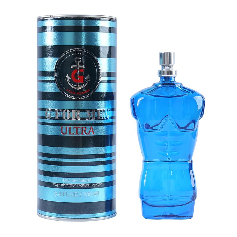 G For Men Ultra Eau De Toilette 100ml 3.4fl.oz. Natural Spray Cologne for Men - Intense and Masculine Scent