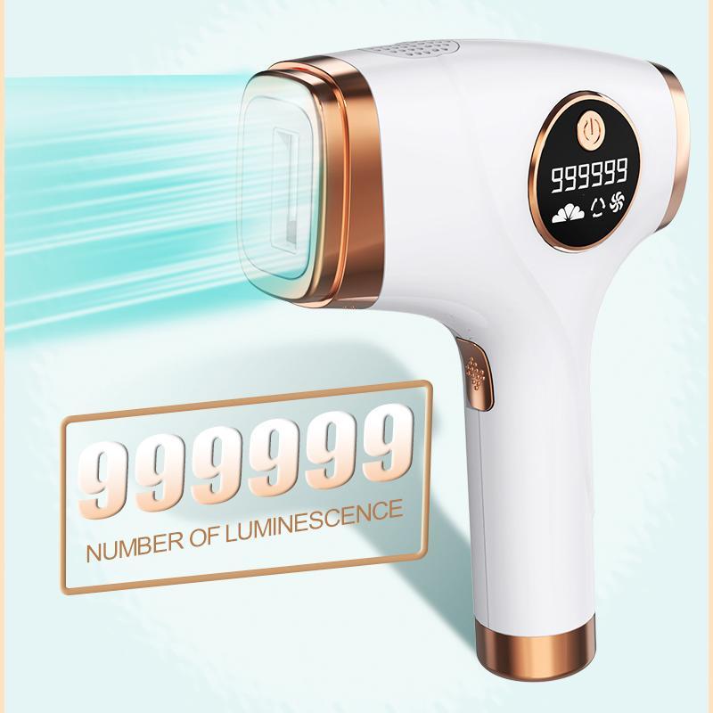 Laser Hair Removal Device for Women and Men, 3-in-1 Upgraded 999,900+ Flashes Painless at-Home IPL Hair Removal Device, Permanent Laser Hair Removal with 2 Mode 9 Energy Levels