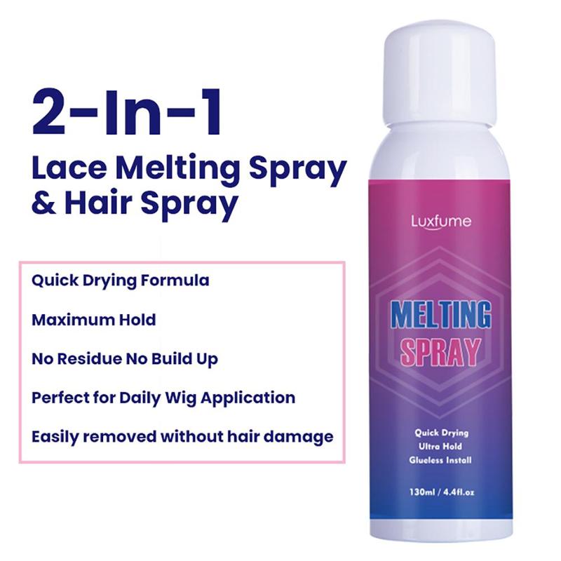 Lace Melting Spray, 1 Box Quick Drying Lace Bond Melting Spray, Wig Glue Spray, Professional Hair Styling Product for Women & Girls