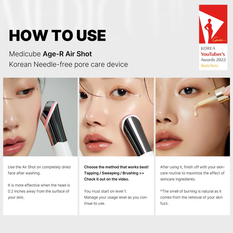 [Medicube Official Shop] AGE-R Air Shot - Facial Device Pore Care Kbeauty Korean skincare