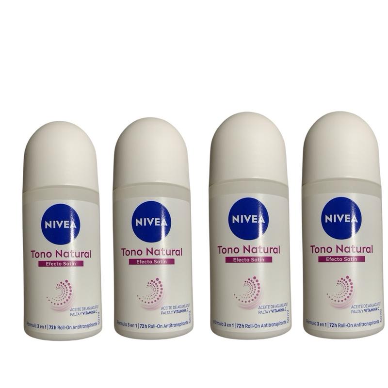 NIVEA Roll-On Antiperspirant Deodorant Efecto Natural Deodorant 4 Pack