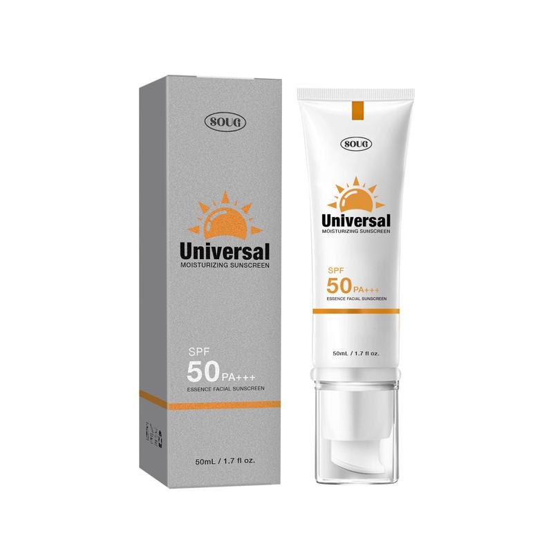 SOUG sunscreen to prevent sunburn and tanning Universal Protector Solar SPF 50, Protector Solar Con Color, Hydrating Sun Essence Face Sunscreen, No Sticky Waterproof，sunscreen to prevent sunburn and tanning