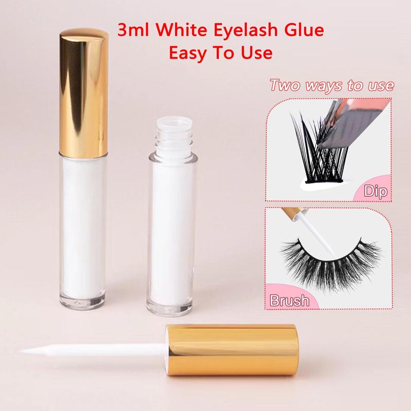 Long Lasting Lashes Glue for Eyelash Extensions, 1 Count False Eyelashes Glue, Eyelash Glue for Cluster Lashes for Women & Girls DIY Eye Makeup, Christmas Gift