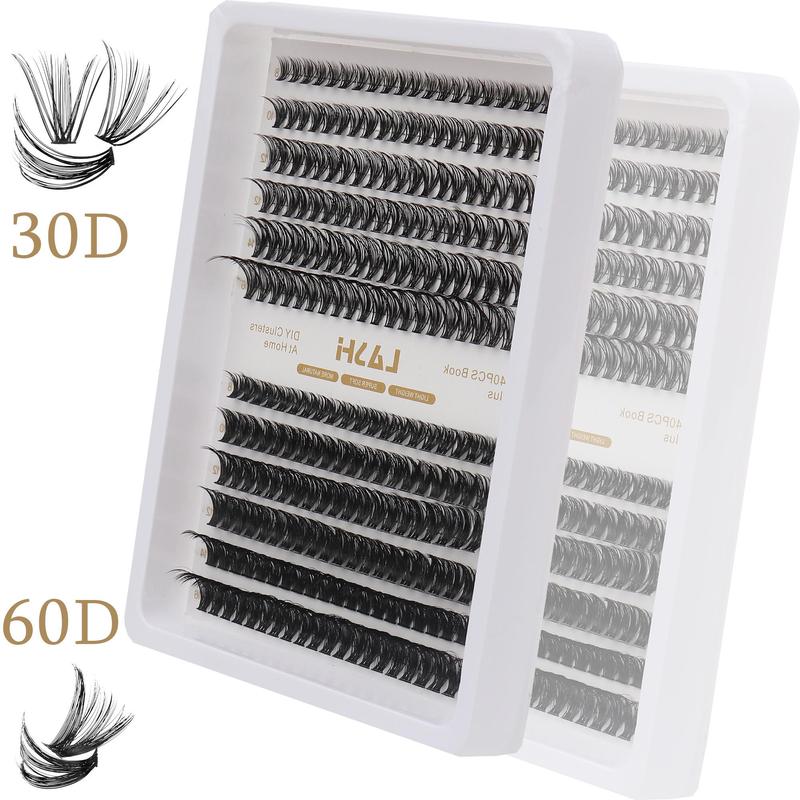 Natural Look Eyelash Extensions, 240pcs 30D 60D Individual False Eyelashes, Self Grafting Curl Eyelashes, Eye Makeup False Eyelashes for Women & Girls