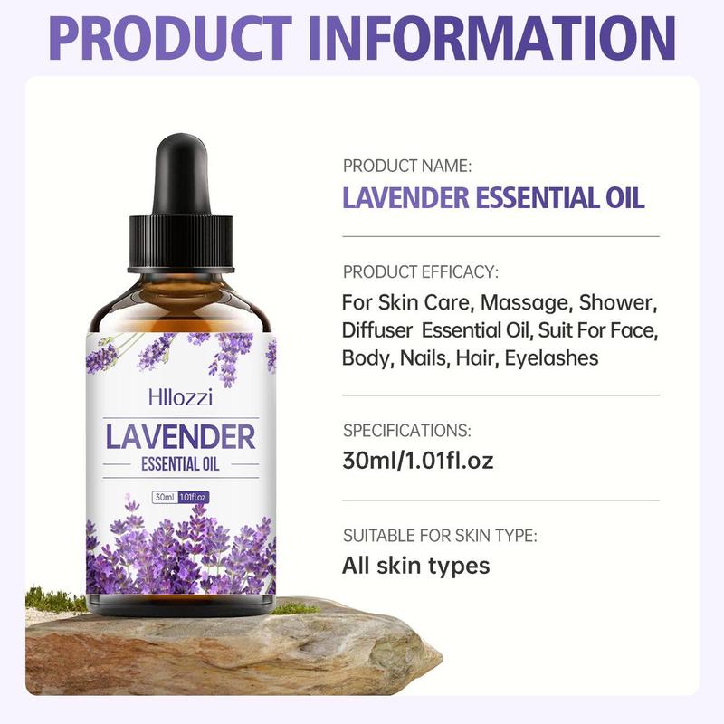 Natural Plant Extract Essential Oils, Suitable for Home Living Room Bedroom Bathroom Humidification Aromatherapy and Body Massage 100ml 3.38oz Multi-scented