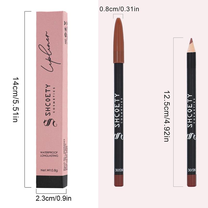 Matte Plumping Lip Liner, 1 Count Long Lasting Lip Liner Pencil, Sweat-proof Easy Coloring Lip Pen, Suitable for All Occasions Lip Makeup, Girls and Women Makeup Accessories