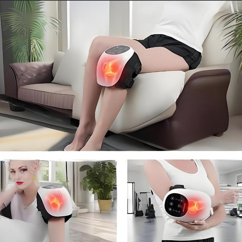 Knee Massager Smart with Heat, Red Light and Massage Therapy, 3-in-1 Cordless,  Ideal Gifts for Friend Parent Grandma & Grandpa, Christmas, New Year