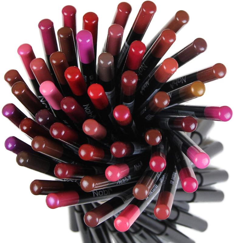 54 PCs NABI Lip Liner and  Eyeliner Pencils - Long Lasting, High Pigment, Smudge-Proof Makeup Set. Perfect for All-Day Wear, Easy to Apply Lipliner Smooth Cosmetic