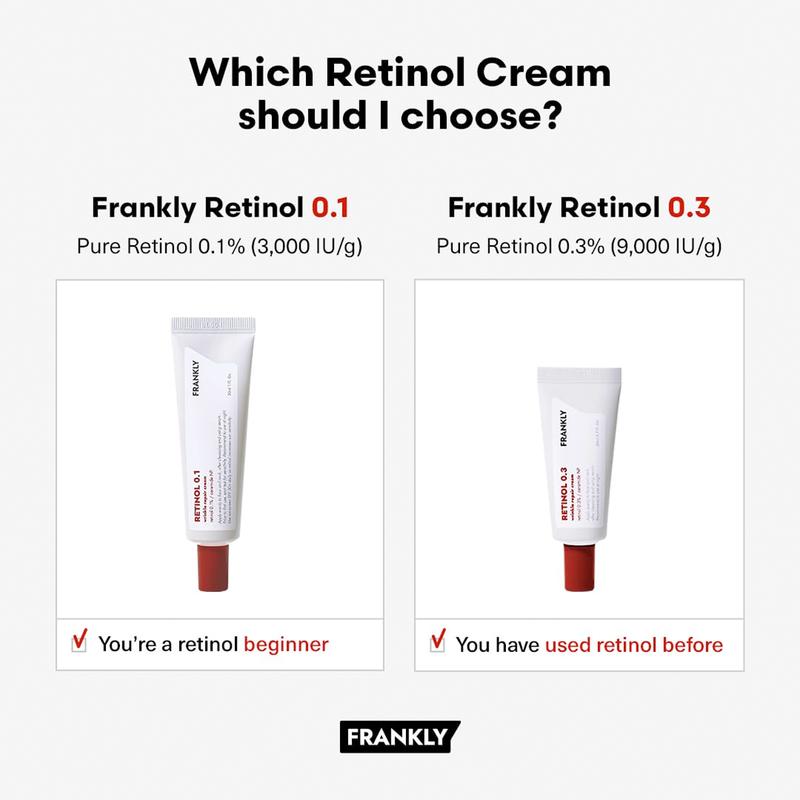 Frankly - Retinol 0.1 Cream 30ml | RETINOL FOR BEGINNERS, PREVENT FINE LINES EARLY