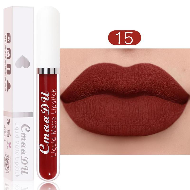 Long-lasting Lip Gloss Set, 6 Counts set Moisturizing Matte Lipstick for Christmas Gift, Waterproof Non-stick Cup Lipstick, Ideal for Parties and Gifts