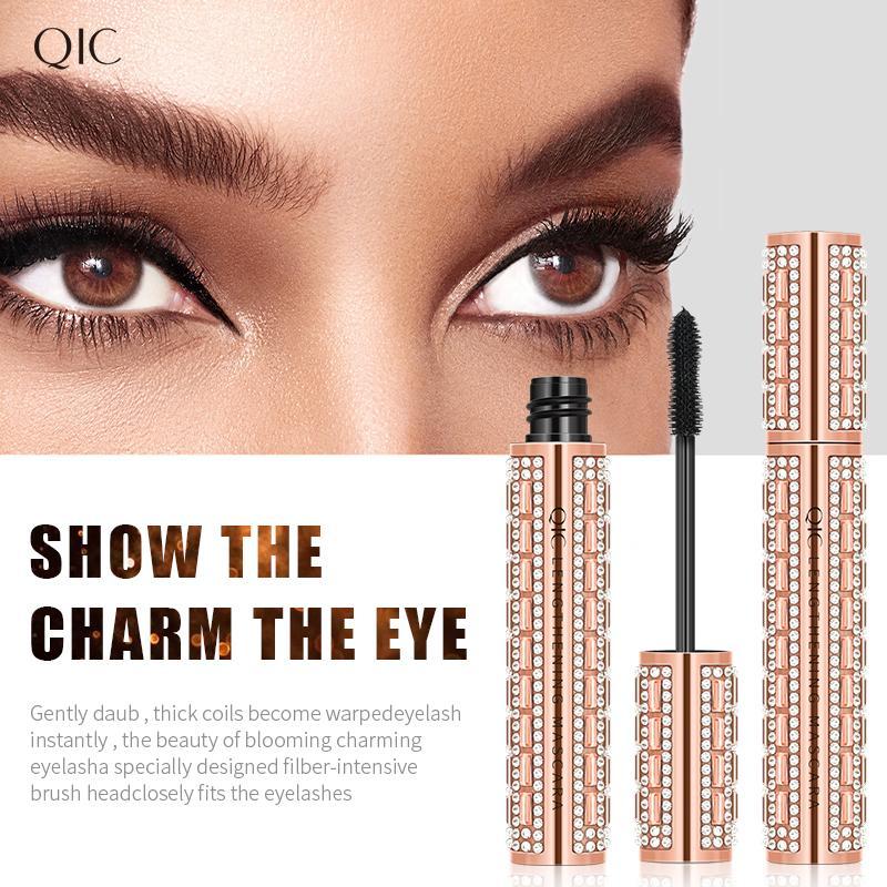 Lash Lengthening Mascara, Long Lasting Quick Drying Eyelash Extensions Volume Building Mascara, Professional Eye Enhancement Makeup Product, Christmas Gift