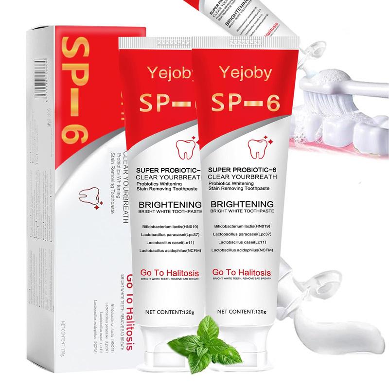 (New) 2024 Super Probiotic Sp-6 Toothpaste, Sp-6 Ultra Whitening Toothpaste, Sp 6 Toothpaste,Fresh Breath, Sp-6 Toothpaste 4.9 oz SP-10,SP-10 SP-8 SP-4 sp-10 sp-8 sp-4 sp8 sp6 sp4 SP-10