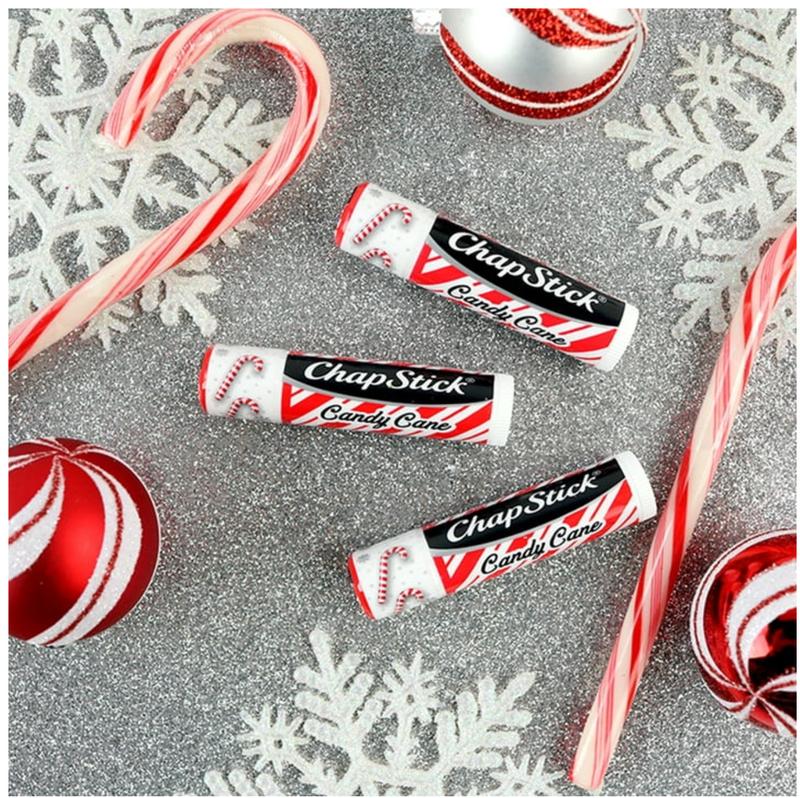 ChapStick Lip Balm Candy Cane 3-Count -  Minty Moisturizer Christmas Stocking Stuffer Gift Skincare Lip Care