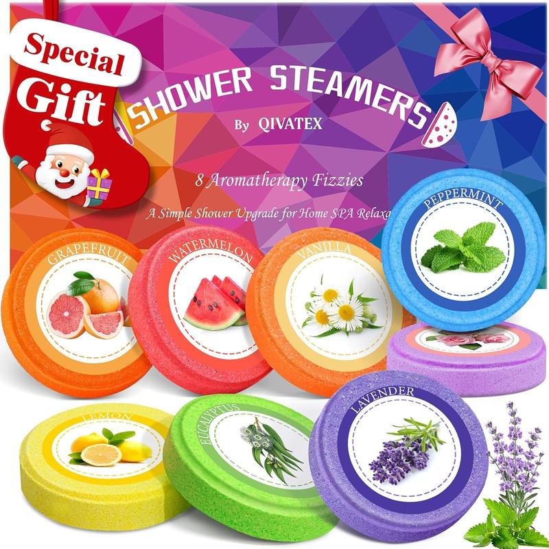 Gifts for Women: Shower Steamers Aromatherapy (8 Scents), Christmas Gifts for Women Stocking Stuffers, Birthday Gifts for Women, Mom, Teen Girls, SPA Self Care Relaxation Stress Relief Shower Bombs