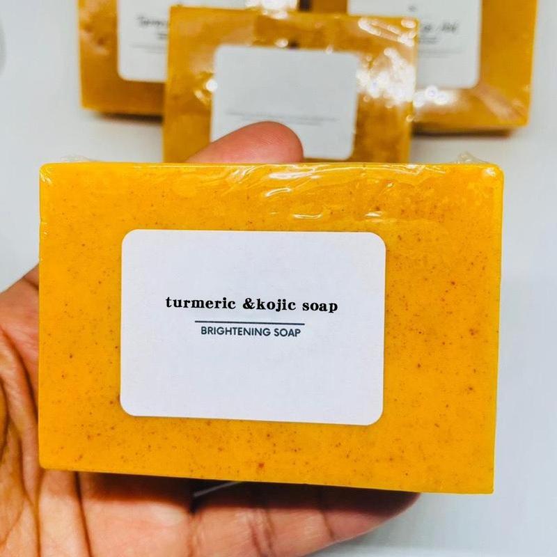 Turmeric Soap, 10pcs set Lemon Soap for Christmas Gift, Koji Soap, Handmade Cold Processed Soap, Body Cleansing Handmade Soap, Bath & Body Care Product, Gift for Girlfriend