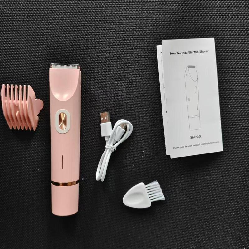 Electric Hair Trimmer for Women, 1 Box Waterproof Wet & Dry Use Hair Clipper & Accessories, Hair Removal Machine, Electric Epilator Hair Removal, Epilator Hair Removal, Women's Electric Shaver for Legs Underarm