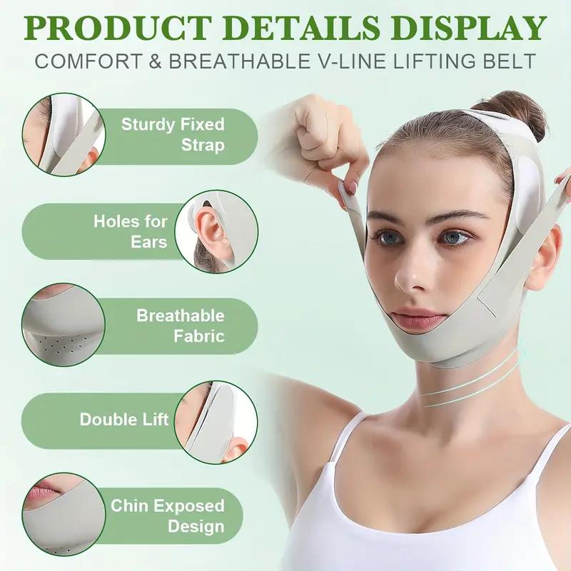 Lifting & Tightening Tool: Professional Face Bandage Shaping Mask for Contours, Elasticity and Radiance, Comfortable & Breathable Skin Face Lift Tool