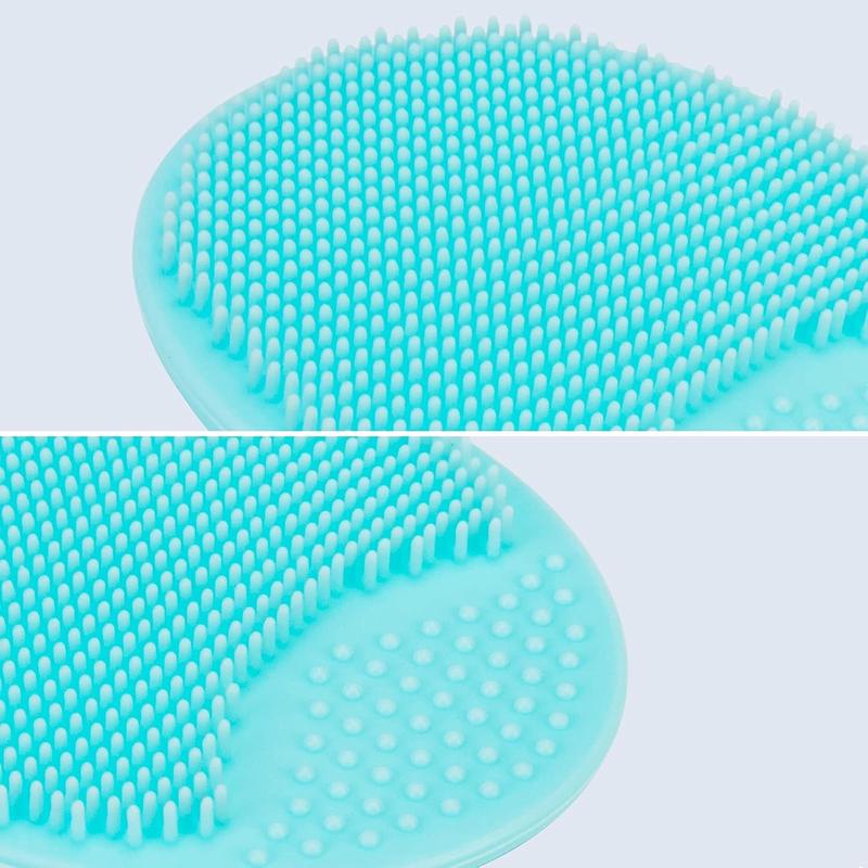 4 Pack Face Scrubber,Soft Silicone Facial Cleansing Brush Face Exfoliator Blackhead Acne Pore Pad Cradle Cap Face Wash Brush for Deep Cleaning Skin Care