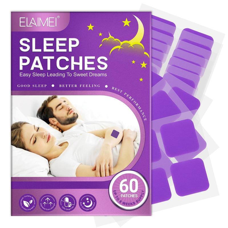 Lavender Sleep Patches, 60pcs box Natural Deep Sleep Patch, Easy To Use Sleep Aid Patch, Suitable for Men and Women, Christmas Gift