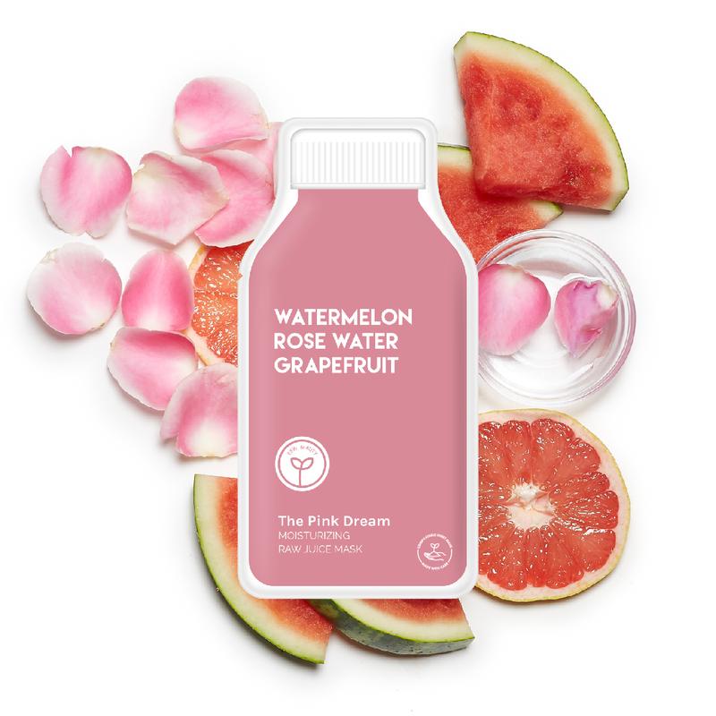 ESW Beauty The Pink Dream Moisturizing Raw Juice Sheet Mask Hydrating Moisture