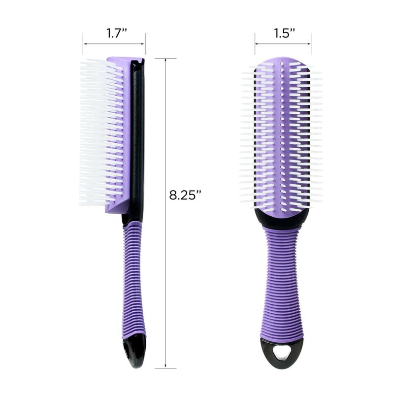 KISS Colors & Care Professional Detangling Non-Slip Brush - Purple