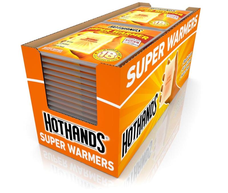 HotHands Body & Hand Super Warmers - Long Lasting Safe Natural Odorless Air Activated Warmers - Up to 18 Hours of Heat - 40 Individual Warmers