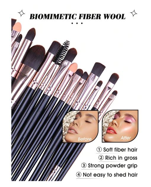 20pcs Makeup Brush Set &1pc Makeup Brush Storage Stand+6PCS Makeup Puff+5PCS Makeup Sponge