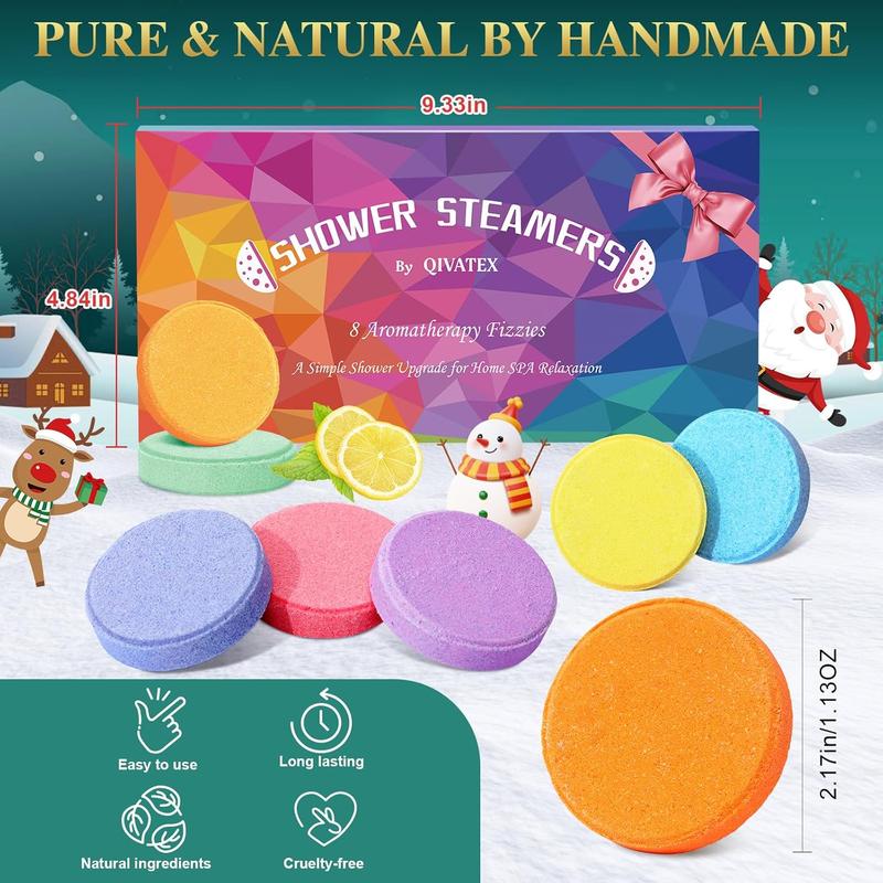 Gifts for Women: Shower Steamers Aromatherapy (8 Scents), Christmas Gifts for Women Stocking Stuffers, Birthday Gifts for Women, Mom, Teen Girls, SPA Self Care Relaxation Stress Relief Shower Bombs