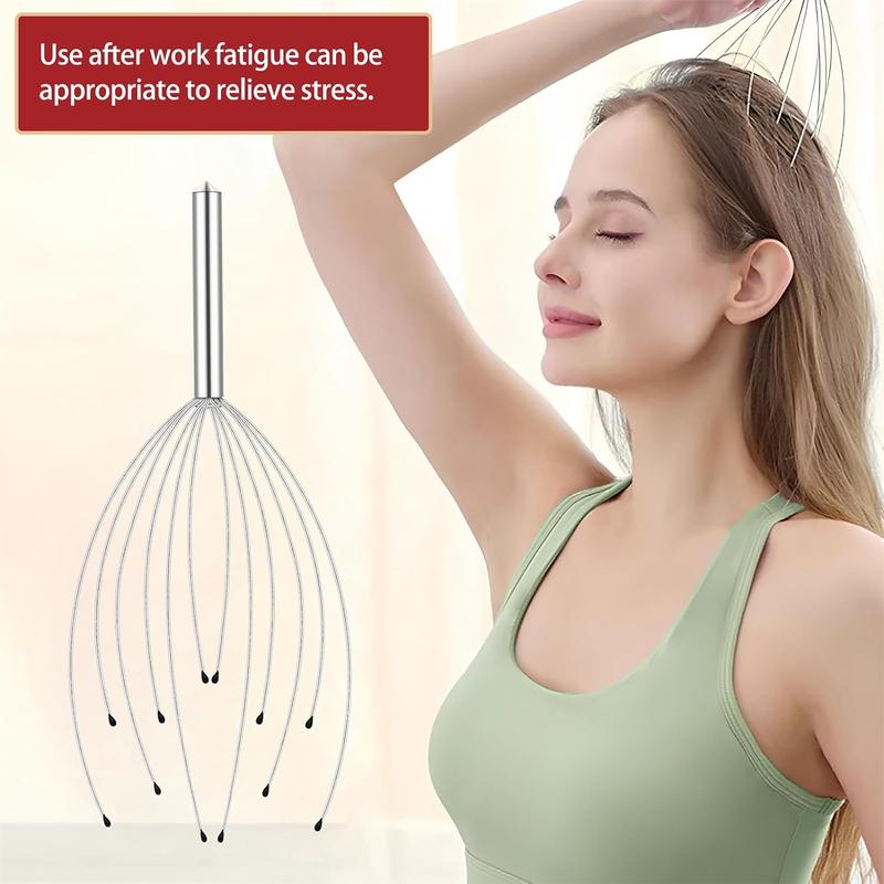 4 Pack Head Massager, Scalp Massager Relax Scratcher, Head Scratcher for Head Massage Hair Stimulation and Body Stress Relief