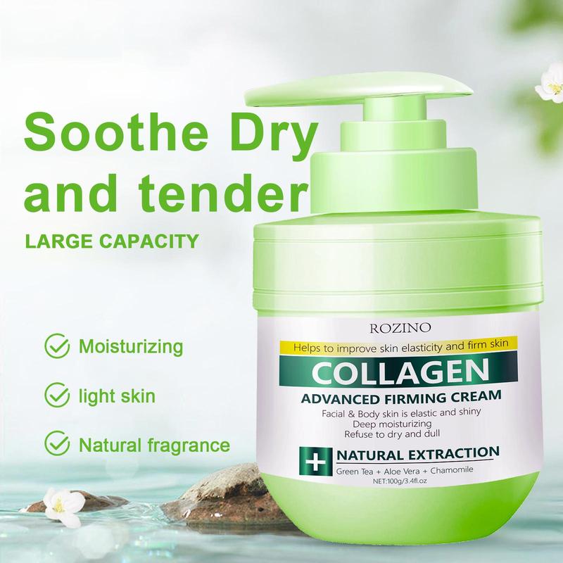 Collagen Firming Cream, Deep Hydrating Moisturizer for Face & Body, Moisturizing Skincare Product for Daily Use, Face Care Products