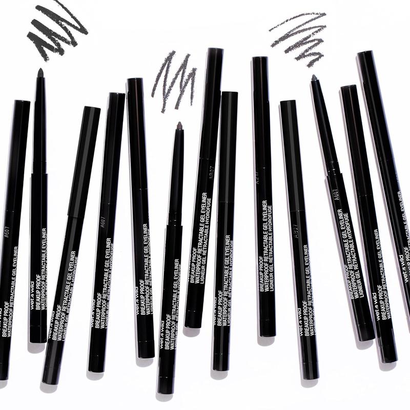 wet n wild Mega Last Breakup Proof Retractable Eyeliner, Waterproof, Ultra-Fine Tip, 16-Hour Long Wear, Cruelty-Free & Vegan