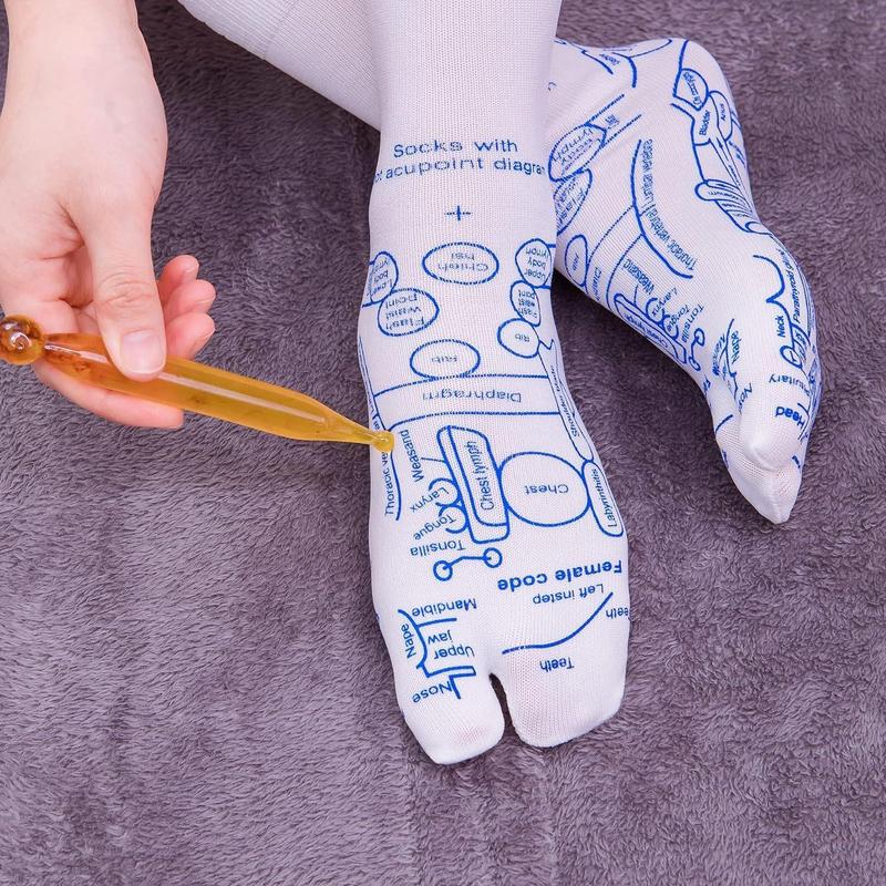 Keychain,Reflexology Socks with Trigger Point Massage Tool,  Foot Massage,Women's Size,Men's Size,